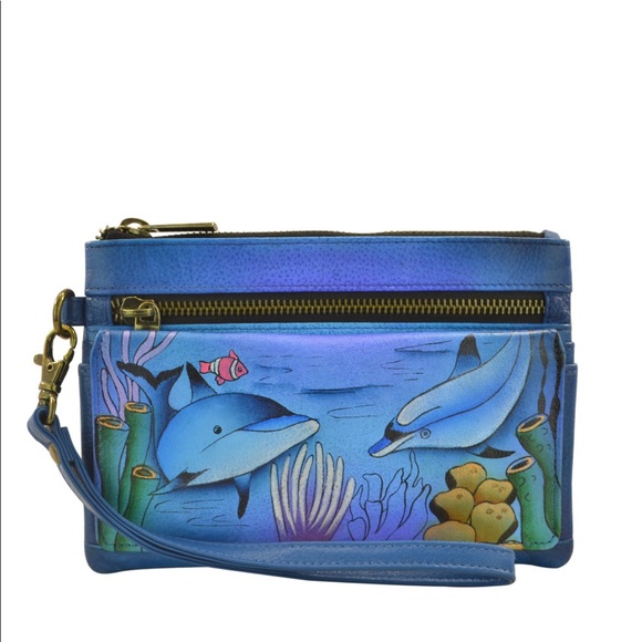 Anuschka Handbags - NWT Anna by Anushka handpainted  leather wristlet